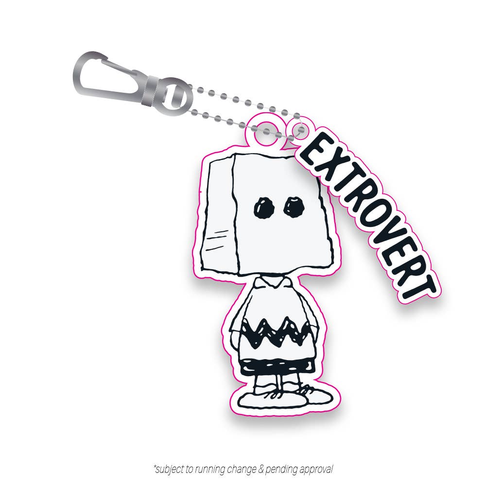 Charlie Extrovert PVC Keyclip