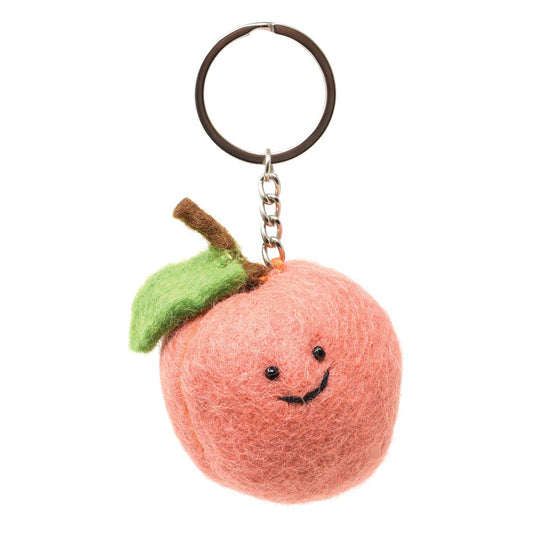 Felt Keychain - Peach Felt Keyring