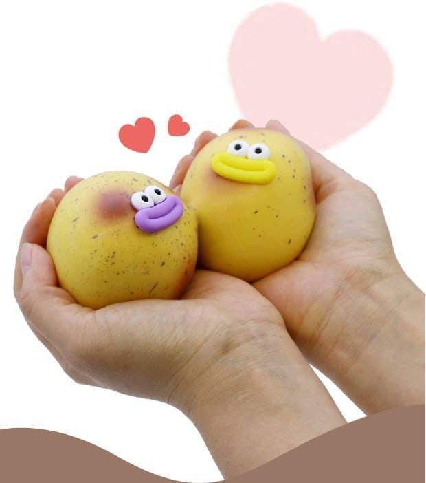 Potato Mochi Squishy (Medium) - Soft & Stretchy Stress Relief