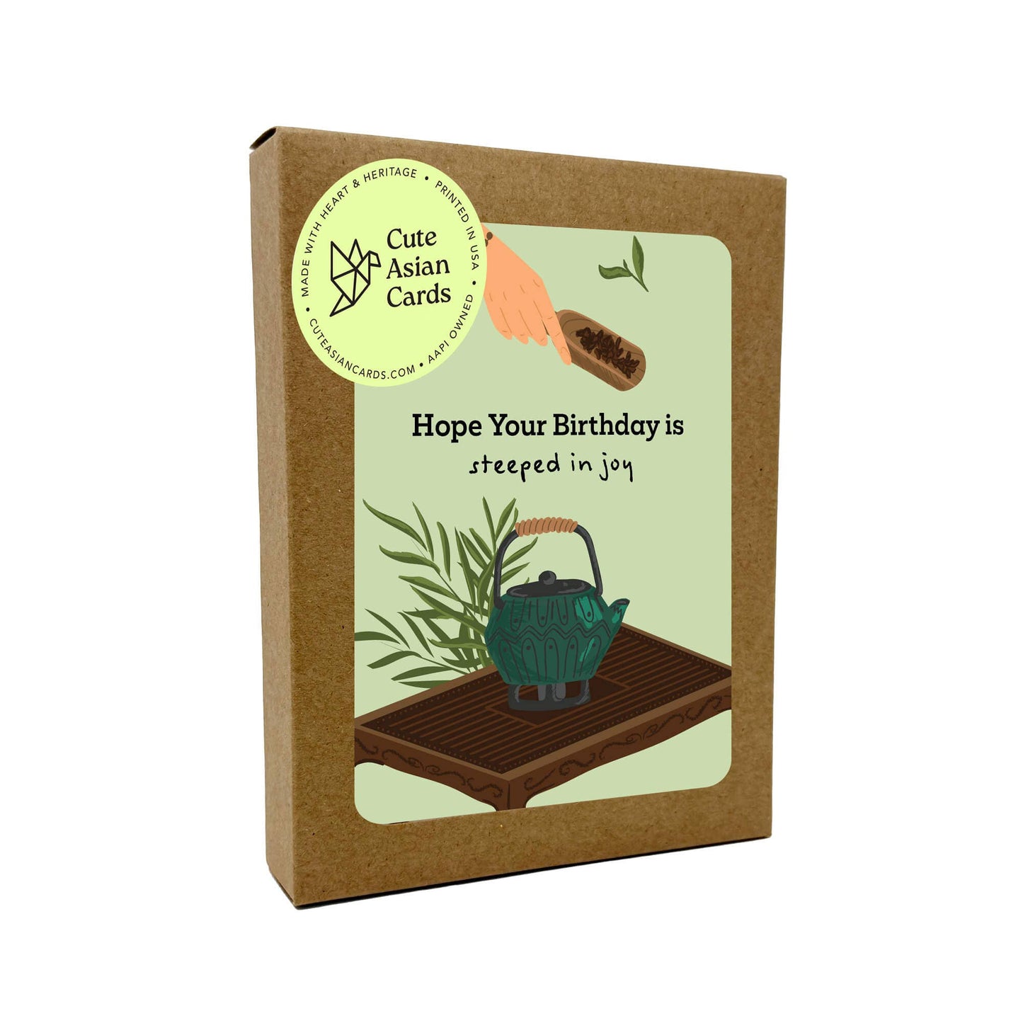 Green Tea  Assorted Birthday Cards