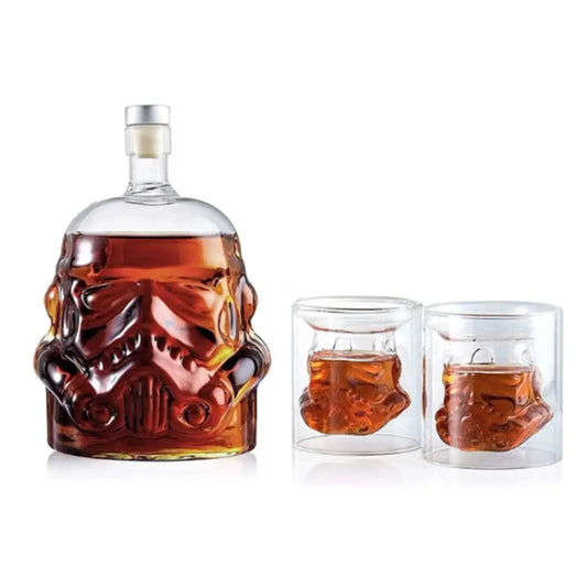 Stormtrooper Bottle Decanter, Star Wars Storm Trooper Set