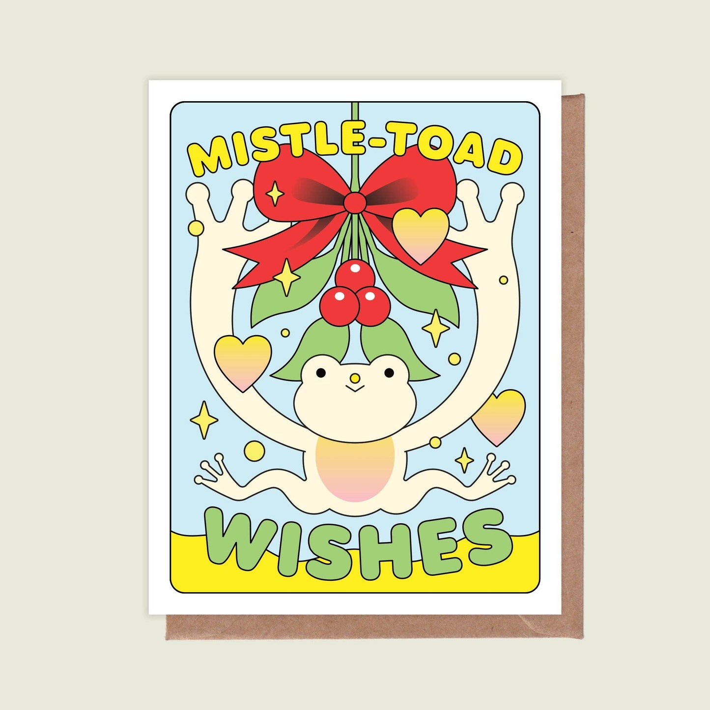 Mistle-Toad Wishes Greeting Card