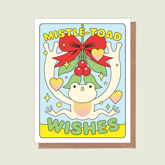 Mistle-Toad Wishes Greeting Card