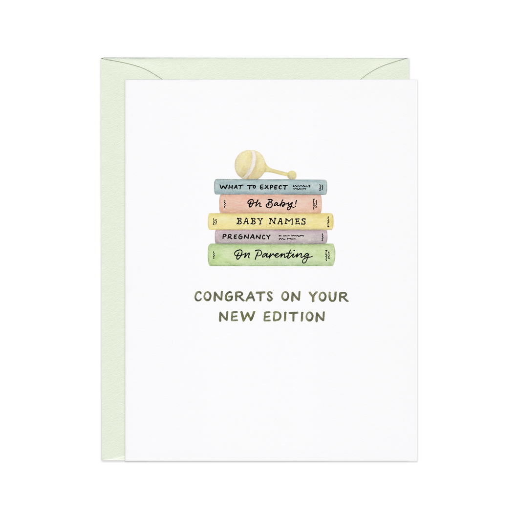 New Edition - Book Inspired New Baby Congrats Card