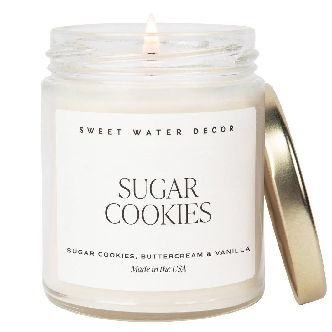 Sugar Cookies 9 oz Soy Candle - Christmas Home Decor & Gifts