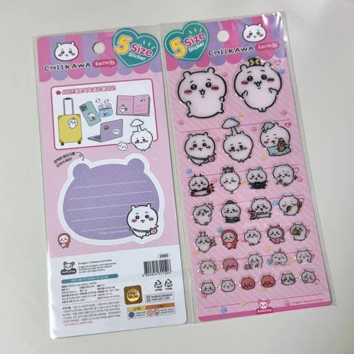 Chiikawa & Friends 5 Sizes Jelly Coating Deco Stickers
