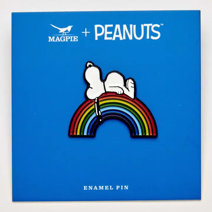 Peanuts Good Vibes Pin - Rainbow