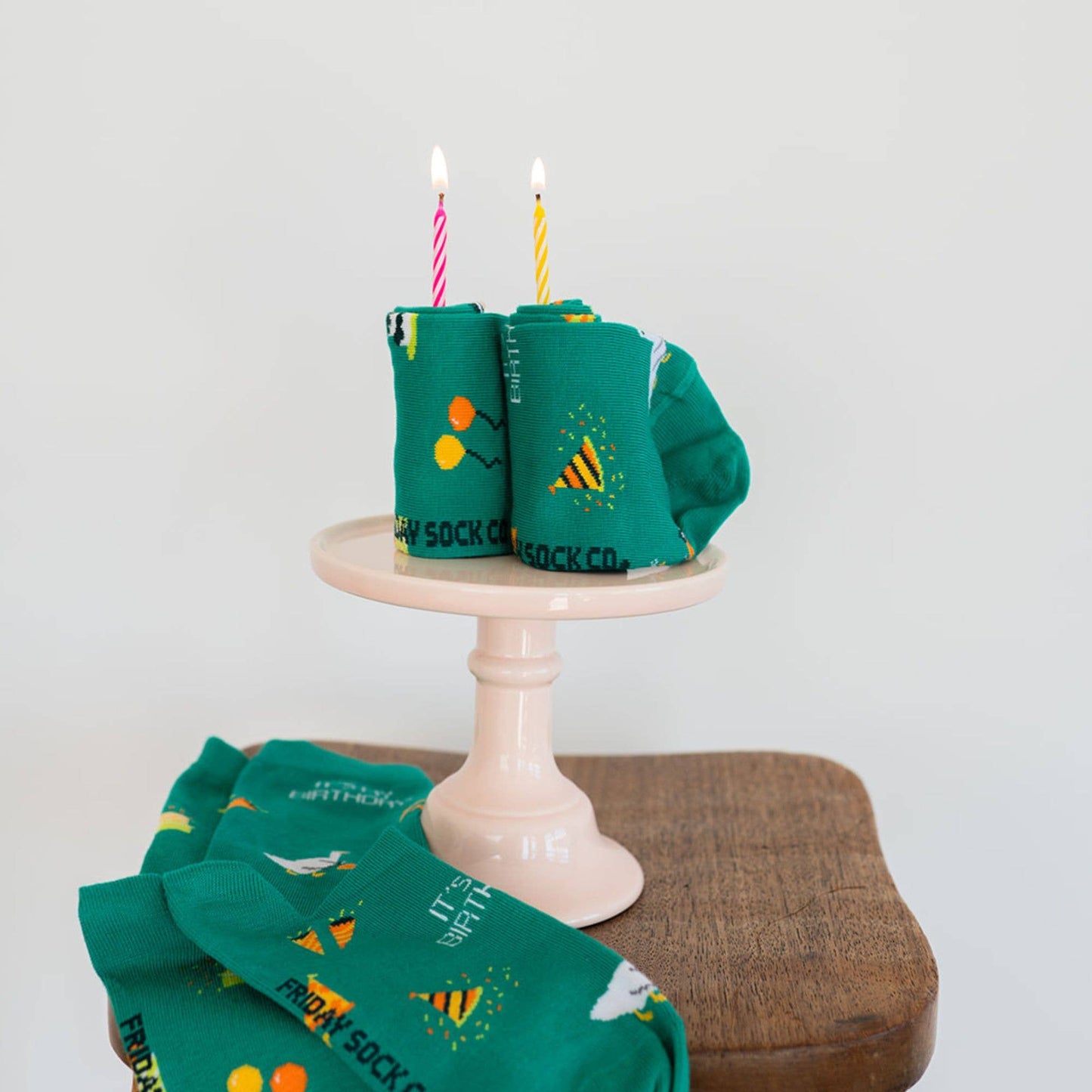Women's It's My Birthday Mismatched Crew  Socks
