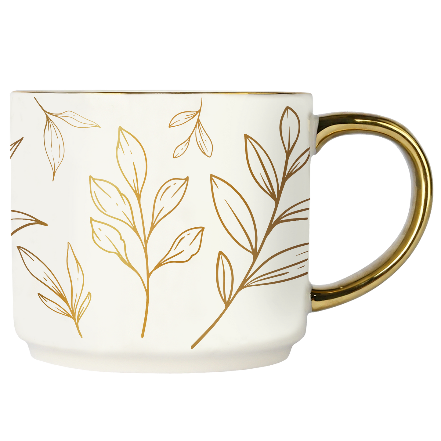 Gold Leaves Coffee Mug