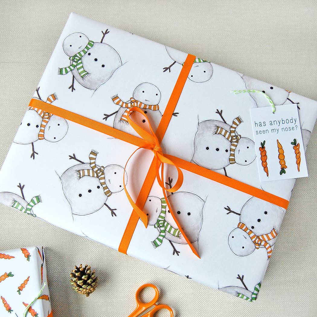 Christmas Snowman Wrapping Paper