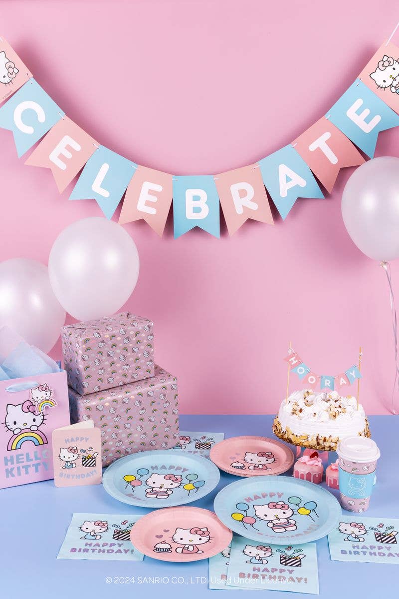 Hello Kitty Rainbow Skies Gift Wrap