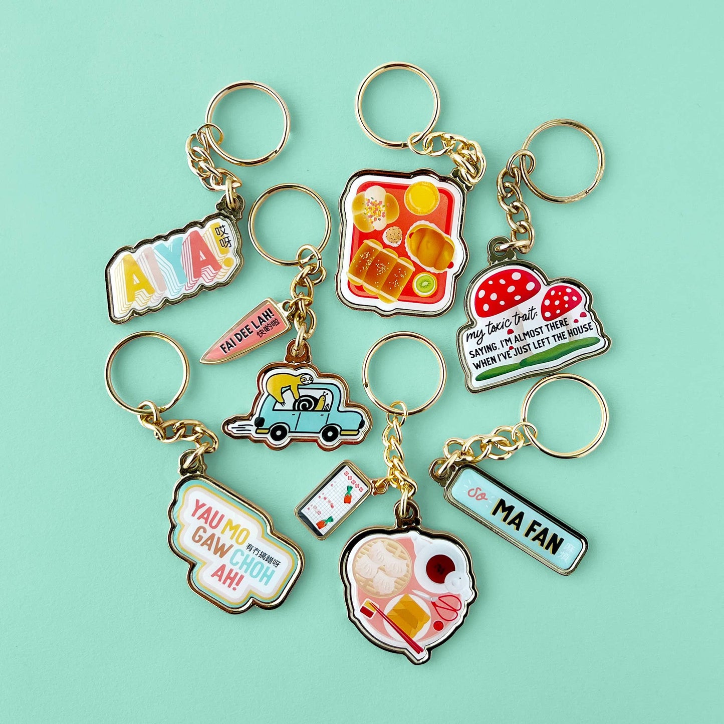 Yau mo gaw choh ah keychain