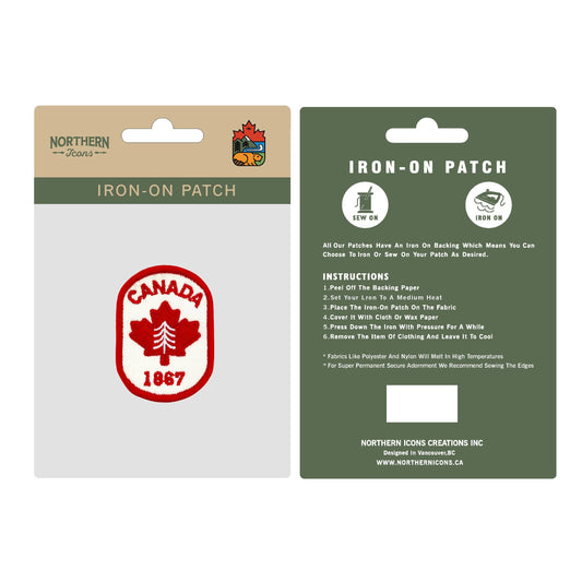 Canada iron-on embroidery patch