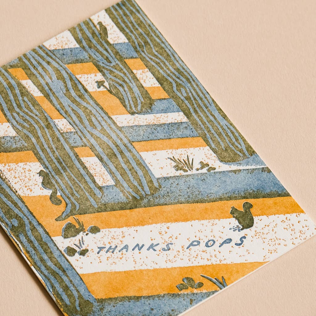 Thanks Pops | Father's Day | Letterpress Card