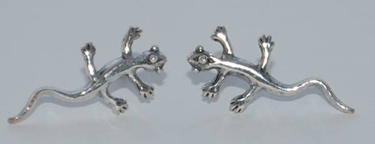 Iguana Studs sterling silver Natural History