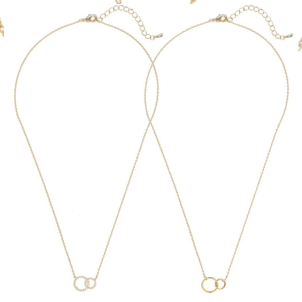 Gold-Dipped Friendship Necklace Set