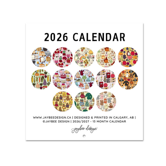 Cute Creatures 2026 Wall Calendar