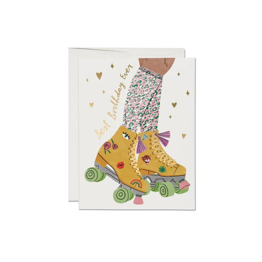 Roller Skate Birthday Card