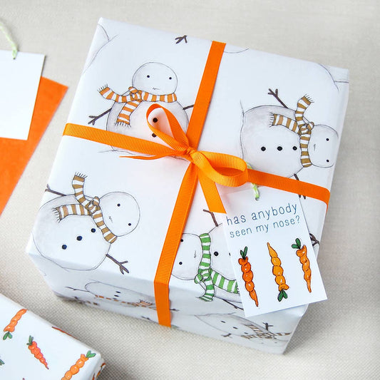 Christmas Snowman Wrapping Paper