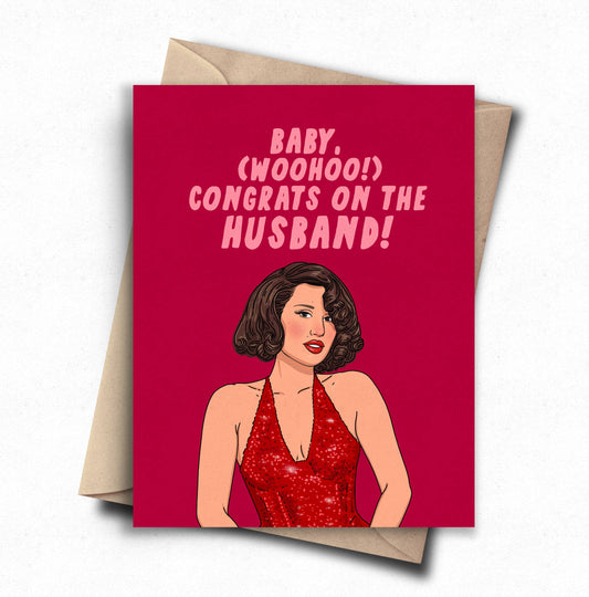 Congrats Wedding Card - Cute Engagement / Bridal Shower Card