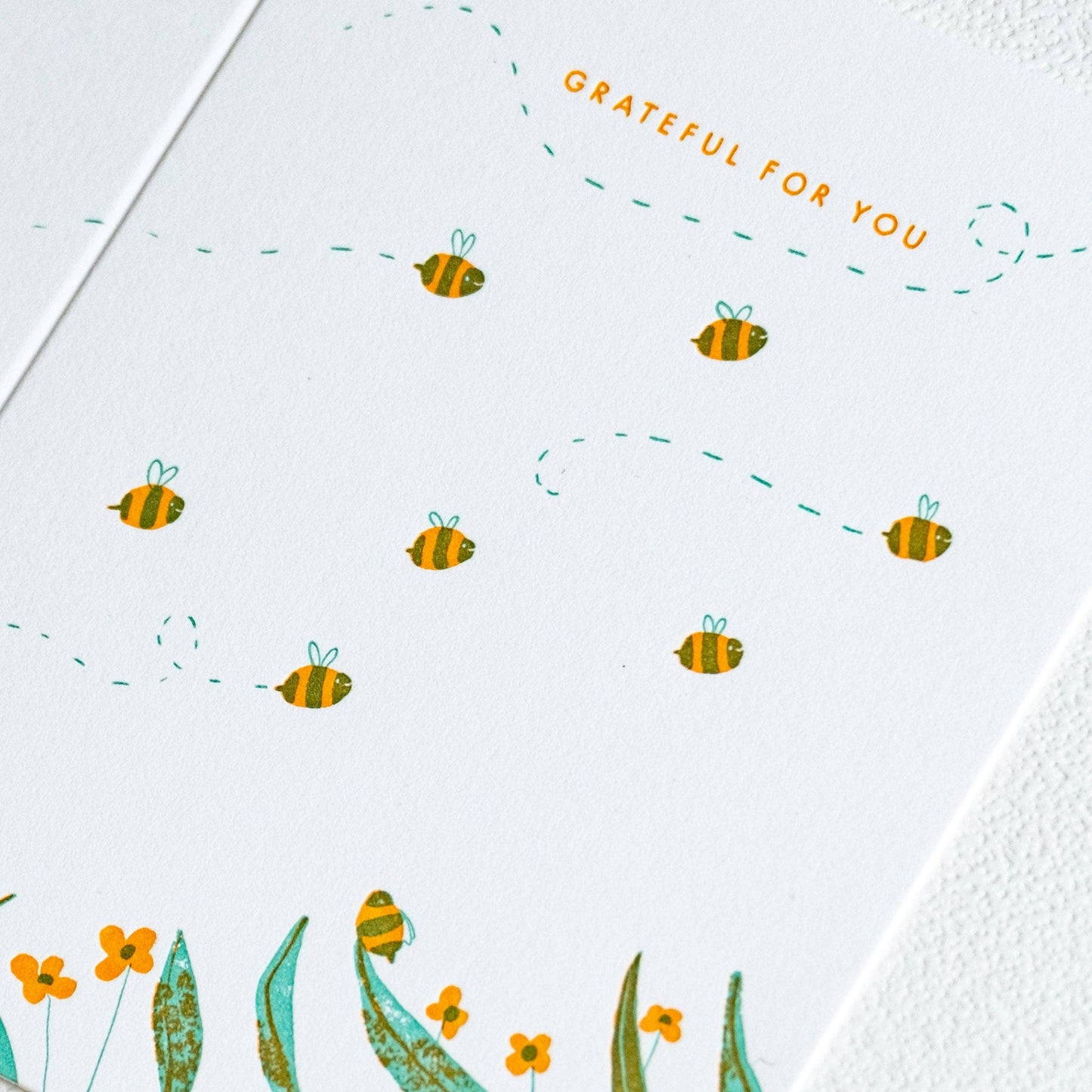 Grateful Bees | Letterpress Card