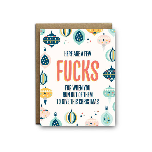 Run Out of Fucks Greeting Card
