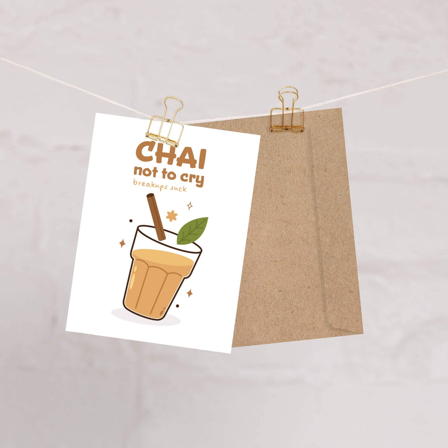 Chai Funny Divorce Cards | Indian Tea Cry Break Up Friends Greetings