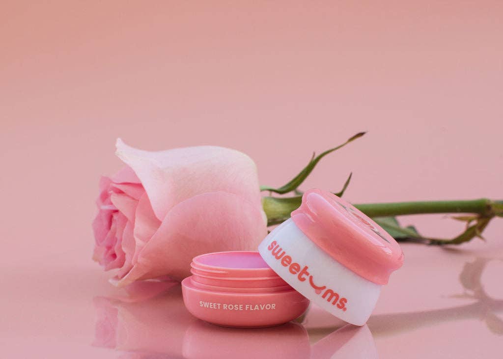 Sweet Rose Flavored Lip Balm Lip Gloss Beauty Vegan