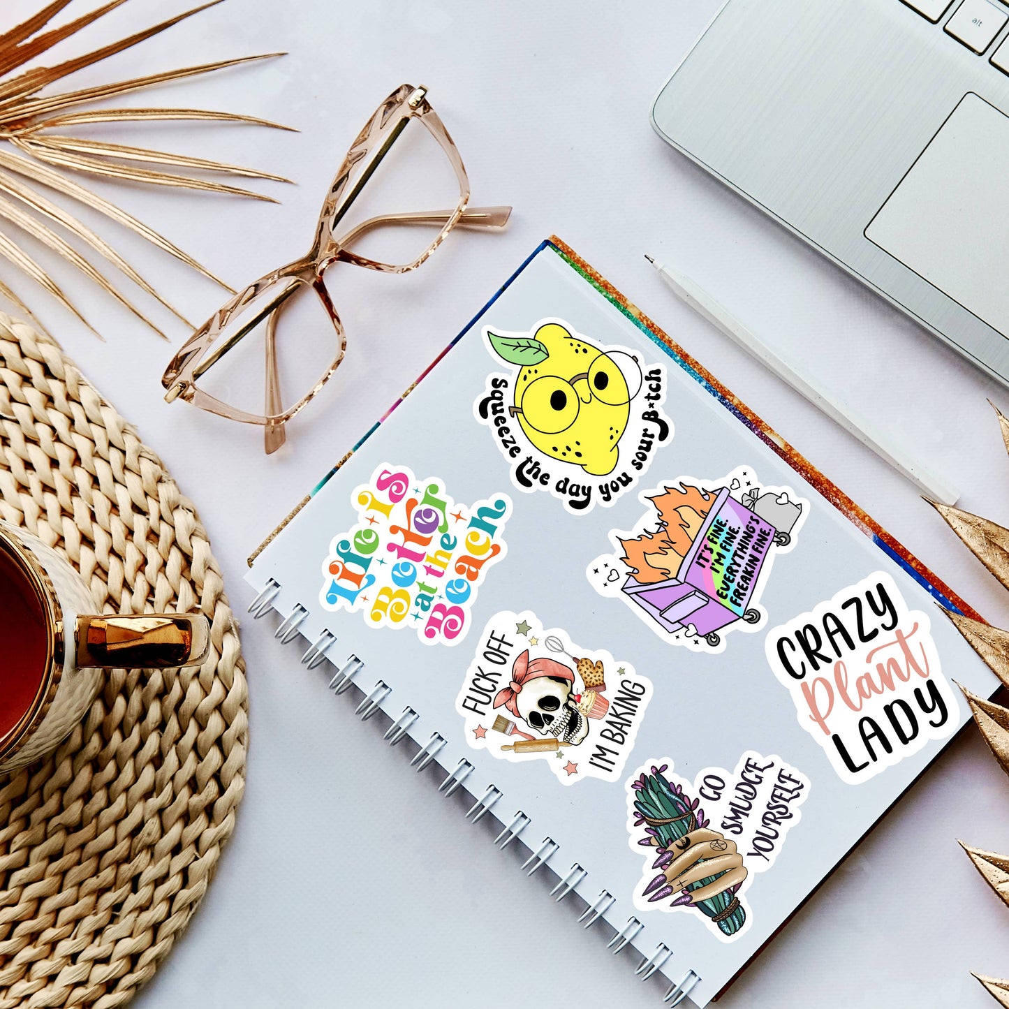People Pleasing Is Over Sticker, Rainbow Motivational
