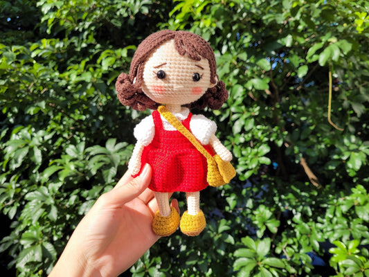 Cute Crochet My Dearest Neighbor Totoro & Doll Girl Plushie