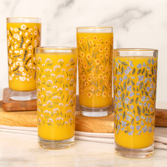 Roadside Blooms Tall Juice Glass