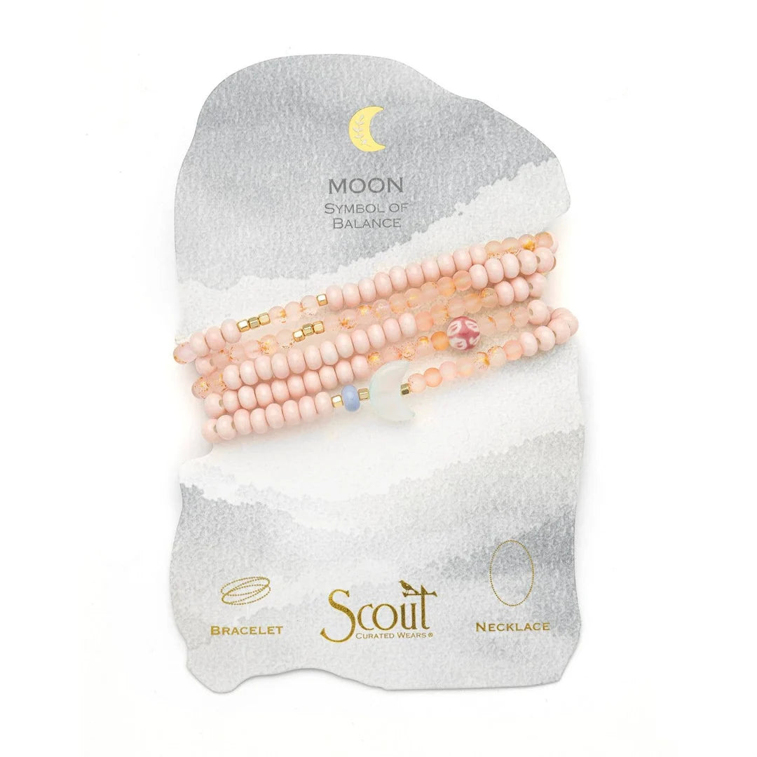 Ceramic Bead Wrap Balance/Moon/Gold