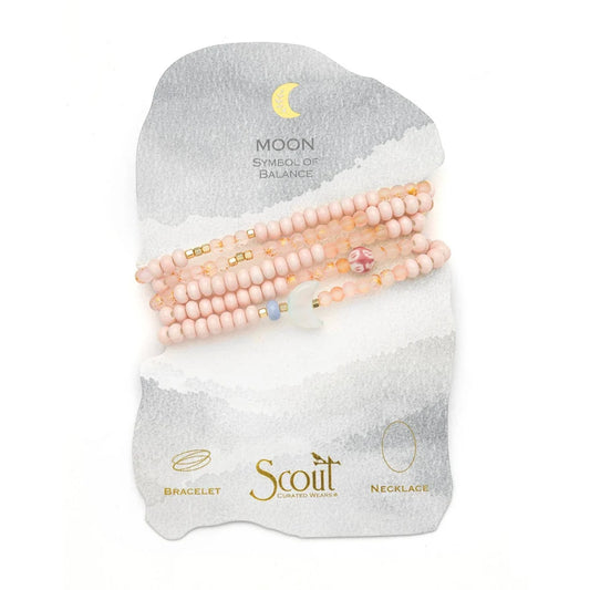 Ceramic Bead Wrap Balance/Moon/Gold