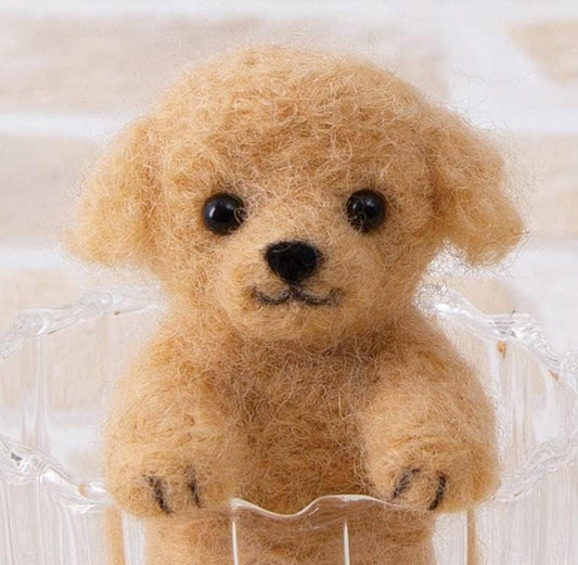 DIY Needle Felting Kit: Toy Poodle - Japanese Design