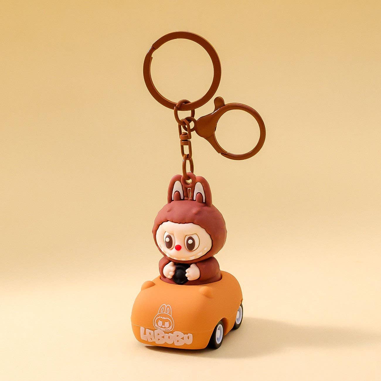 Labubu driving cartoon keychain Labubu pendant gift