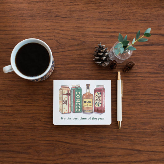 Eggnog & Rum Card