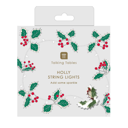 Holly Christmas LED String Lights - 2m | Christmas 2024 |