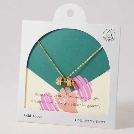 Power Dumbell, necklace