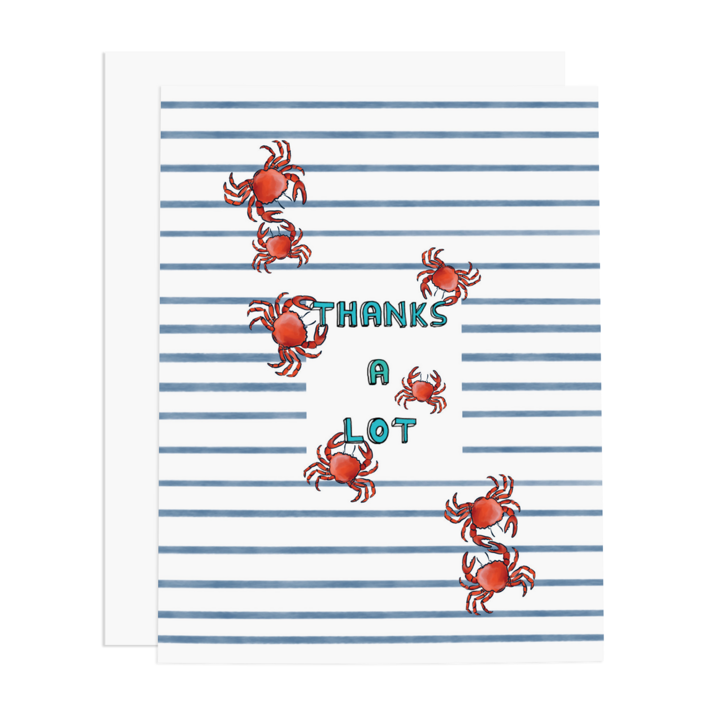 Thanks a Lot Crabs Greeting Card