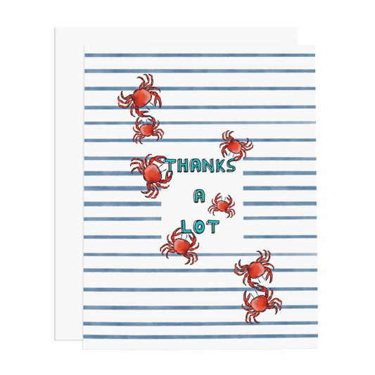 Thanks a Lot Crabs Greeting Card