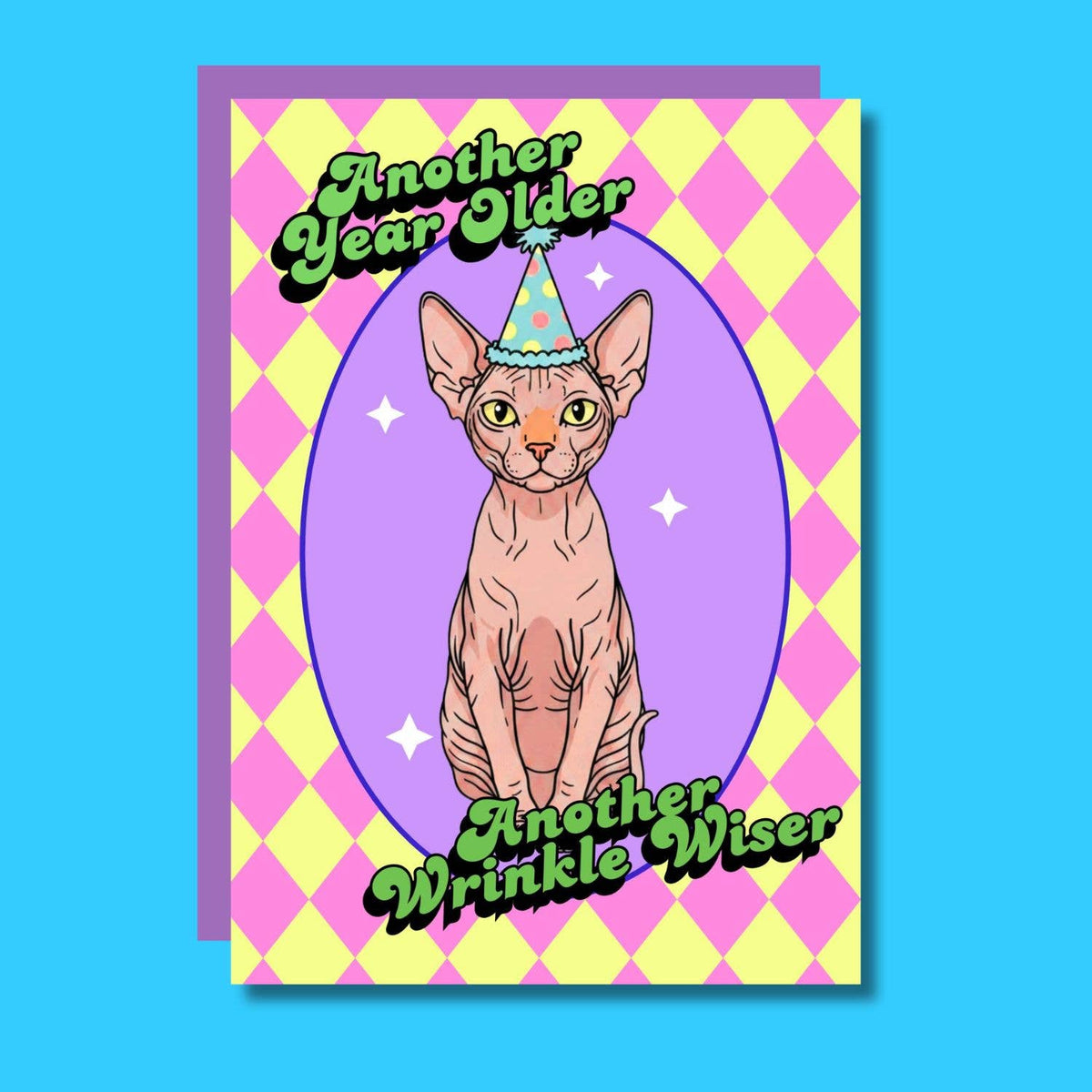 Another Year Older, Another Wrinkle Wiser Funny Cat Birthday