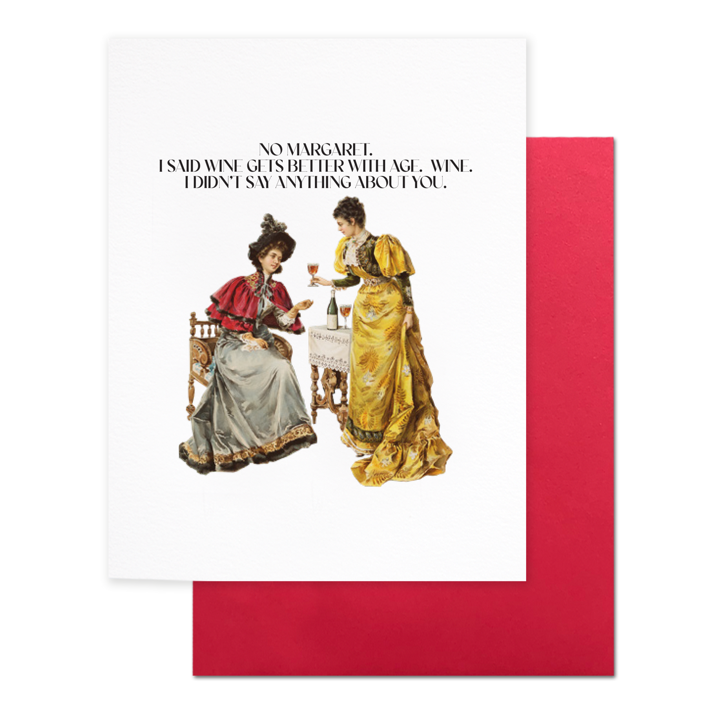 Better With Age, Funny Wine Themed Birthday Greeting Card