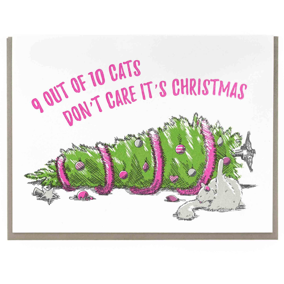 Card: Cats Don't Care Christmas