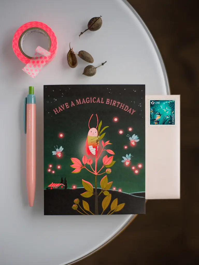 Firefly Birthday Greeting Card