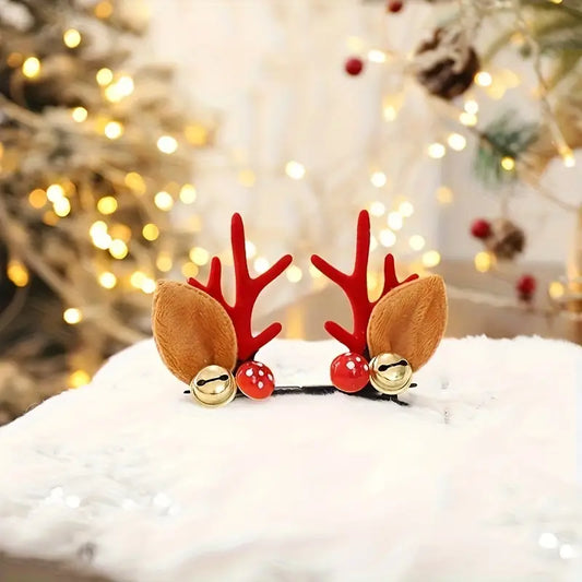 Floral Antlers/Ears Hair Clips, asst styles