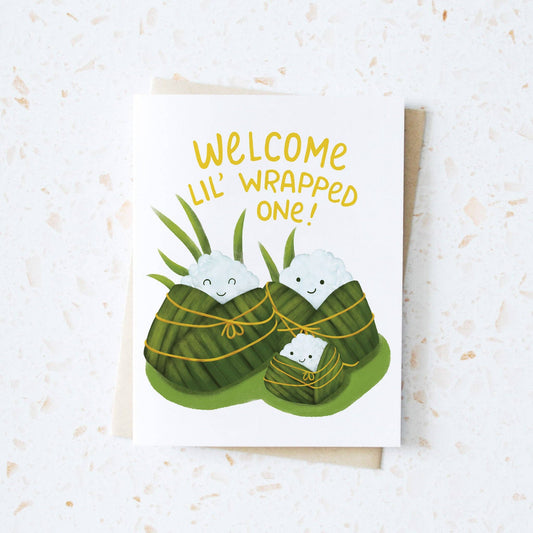 Chinese Sticky Rice - Newborn Greeting Card