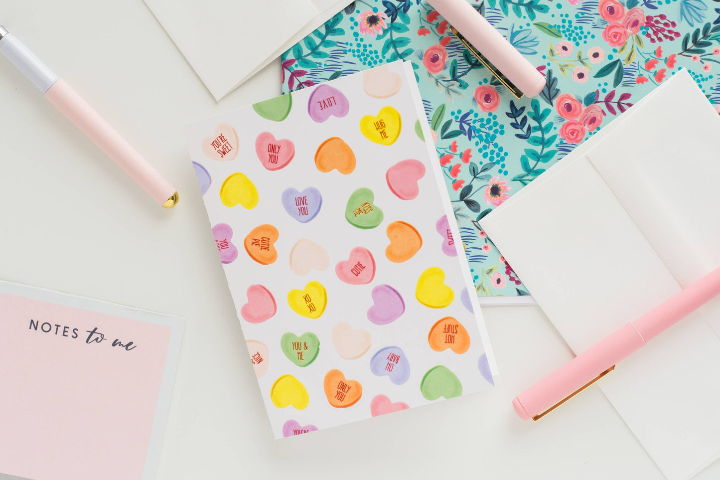 Candy Hearts - Greeting Card