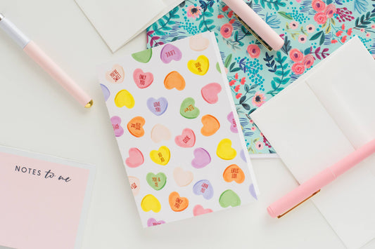 Candy Hearts - Greeting Card