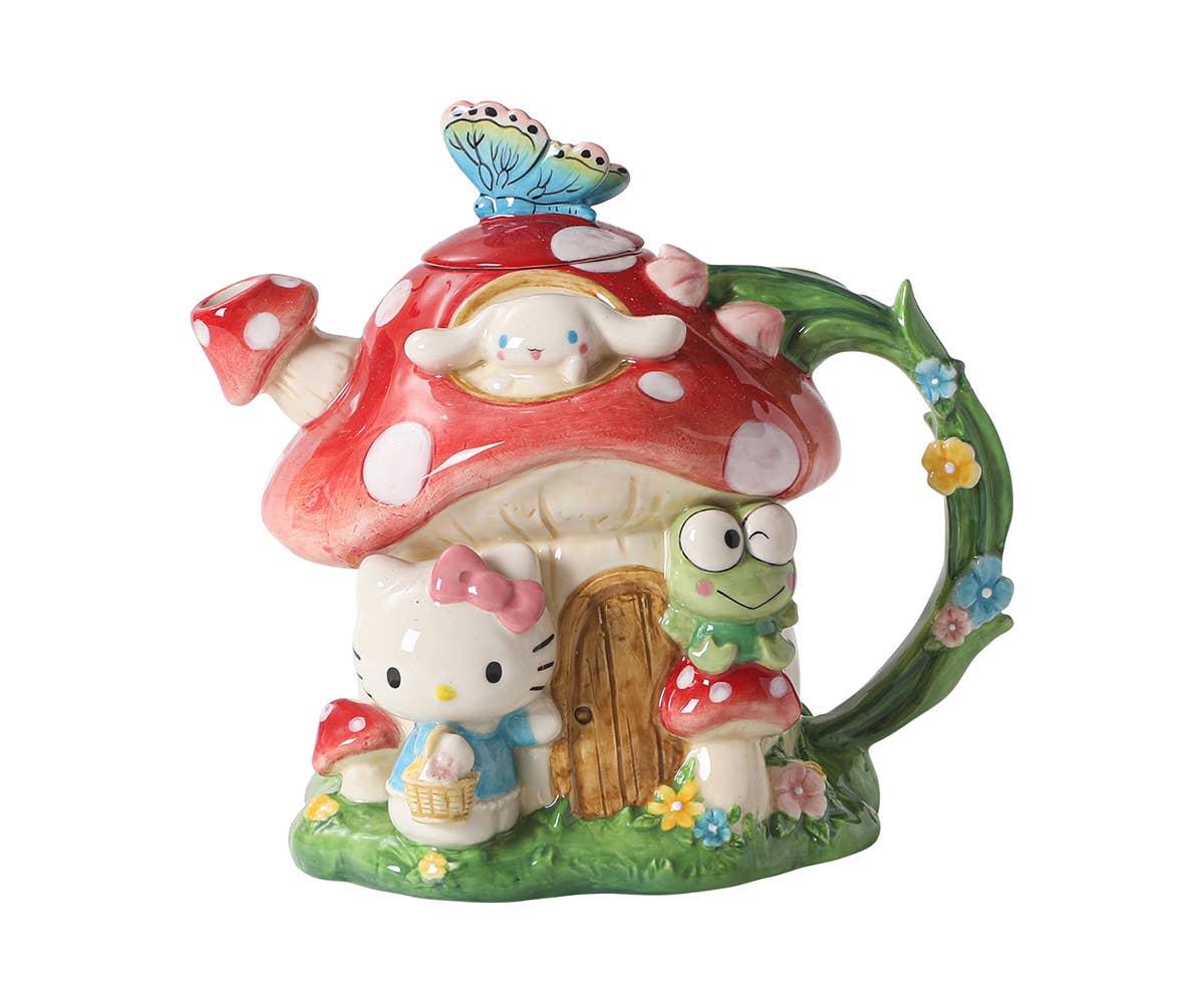 Hello Kitty and Friends Mushroom House Teapot