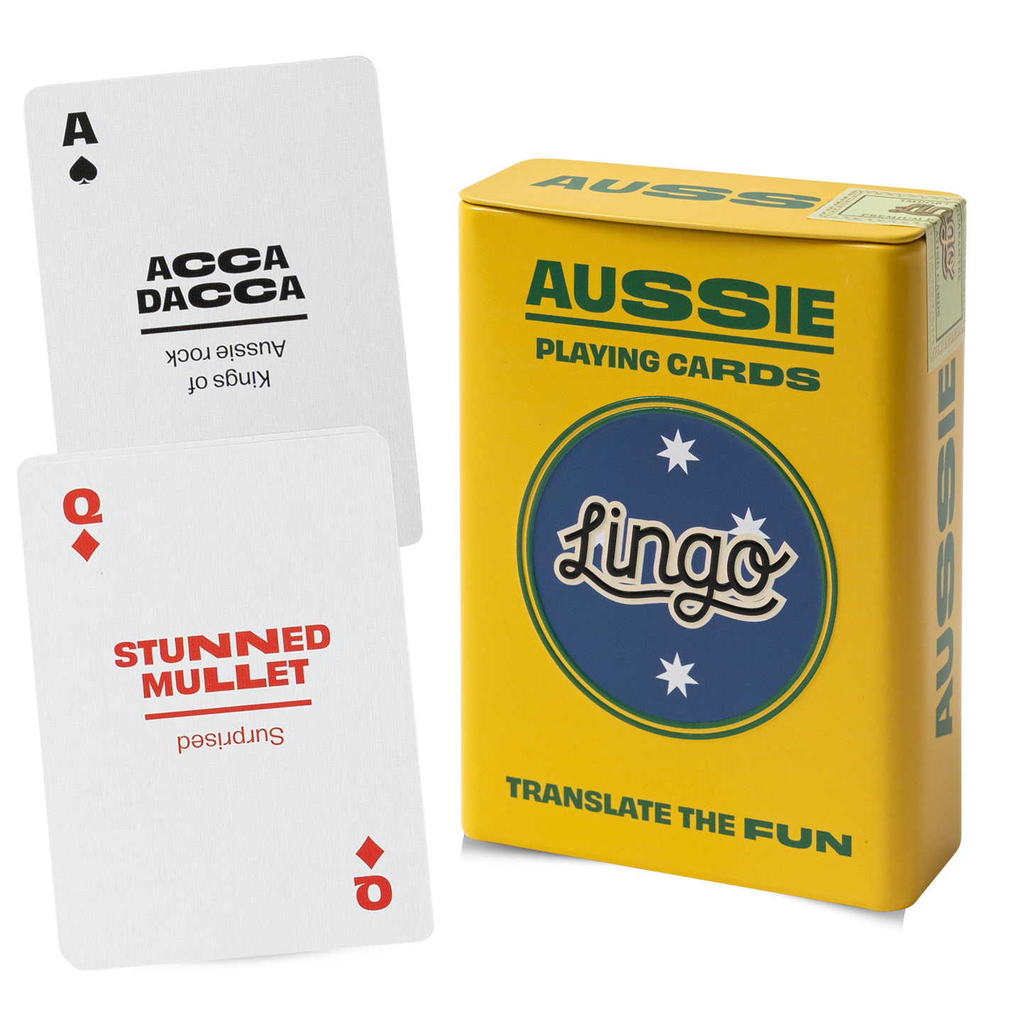 Aussie Slang Travel Playing Cards in Tin Travel Case